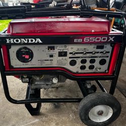 HONDA EB6500X Generator 
120/240 Volts 