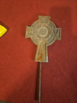 cast iron grave marker memorial