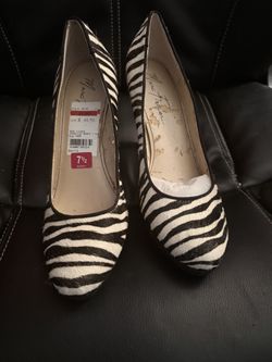 Heels Zebra Print 