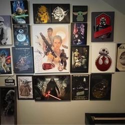 Huge Lot of Star Wars Wall Art / Pictures / Cardboard Standup (30)