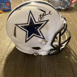 Cowboys Troy aikmn Signed Helmet 