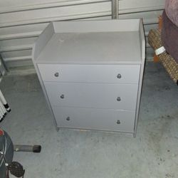 IKEA Grey Small Three Drawer Dresser