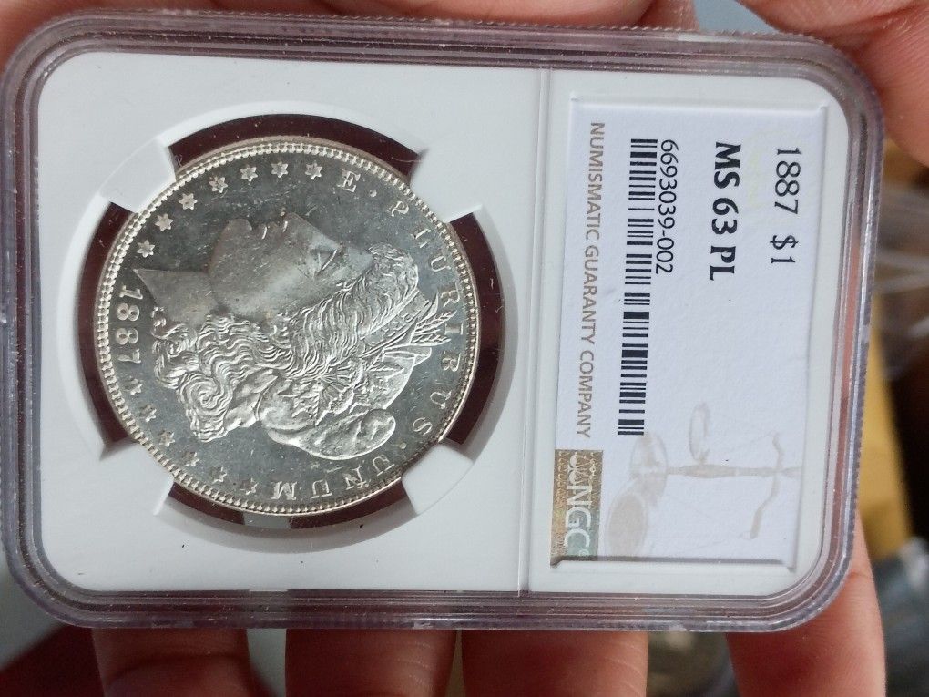 Ngc Ms 63PL Morgan Silver Dollar 