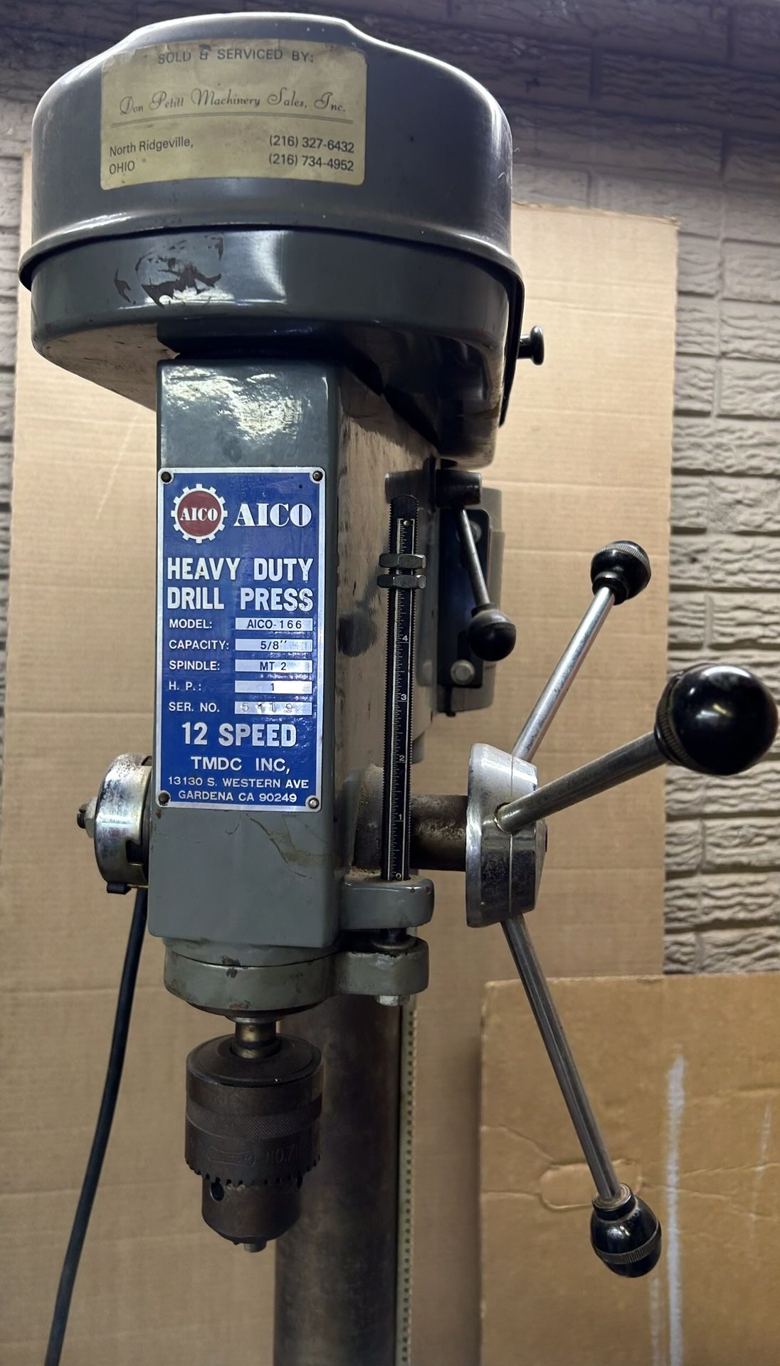 AICO Heavy duty 12 Speed Drill Press