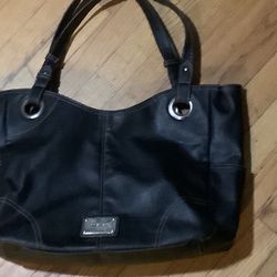 Black Leather Purse 