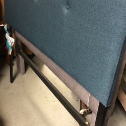 Light blue Newton the box full size headboard