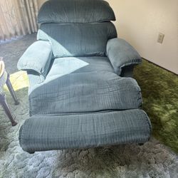 Greenish Blue Rocker/recliner
