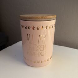 Pink Pet Treat Jar