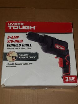 Hyper Tough 5-Amp 3/8-Inch Corded Drill