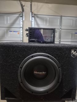 Kenwood Touchscreen and American Bass Sub 10"