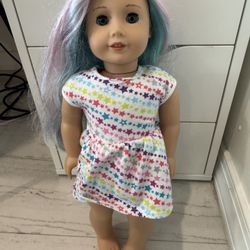 American Girl Truly Me Doll with unicorn hair 