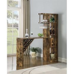 Wine Rack Table With Shelves