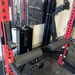 Lat pulldown and Low row For Squat Rack