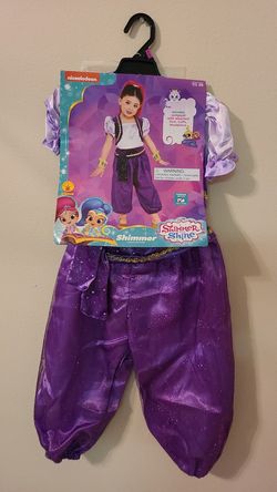Nickelodeon shimmer and shine child costume toddler size 3t-4t