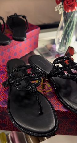 tory burch sparkly sandals