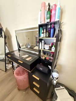 Vanity and stool