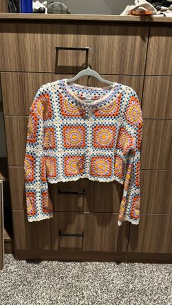 Fun crocheted sweater 😊