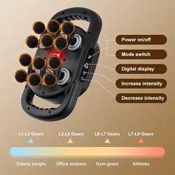12 Head Massage Gun Deep Tissue with 9 Levels & 9 Modes,Electric Percussion Massager Tool for Back/Shoulder/Waist/Leg/Arm/Foot/Buttocks- Full Body