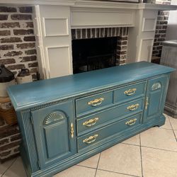 Stunning Refinished 68in Stanley Solid Wood Buffet / Server / Sideboard / Media Console / Bar / Vanity / Entryway Piece 