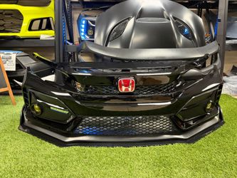 2016-2021 HONDA CIVIC FRONT BUMPER TYPE R STYLE fit sedan coupe hatchback painted black  Color Code