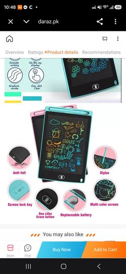 Pink LCD Writing Tablet