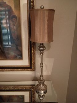 Table Lamp Metal And Glass 10.00