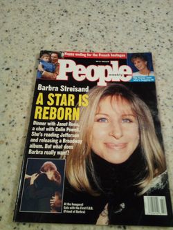 Vintage people magazine/ may 11,1993/ Barbara Streisand- a star is reborn/ the frenzy over who's bugging di/ happy ending for the French hostages