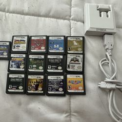Nintendo DS Games And Charger