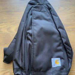 Carhartt Black Sling Bag Sling Crossbody Backpack with Side Release Buckle & Tablet Sleeve
