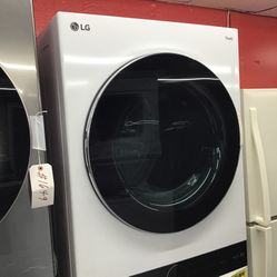 New Scratch And Dent LG Front Load Washer And Dryer Stackable. 1 year Warranty 