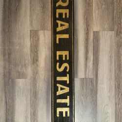 Vintage Wood Real Estate Sign