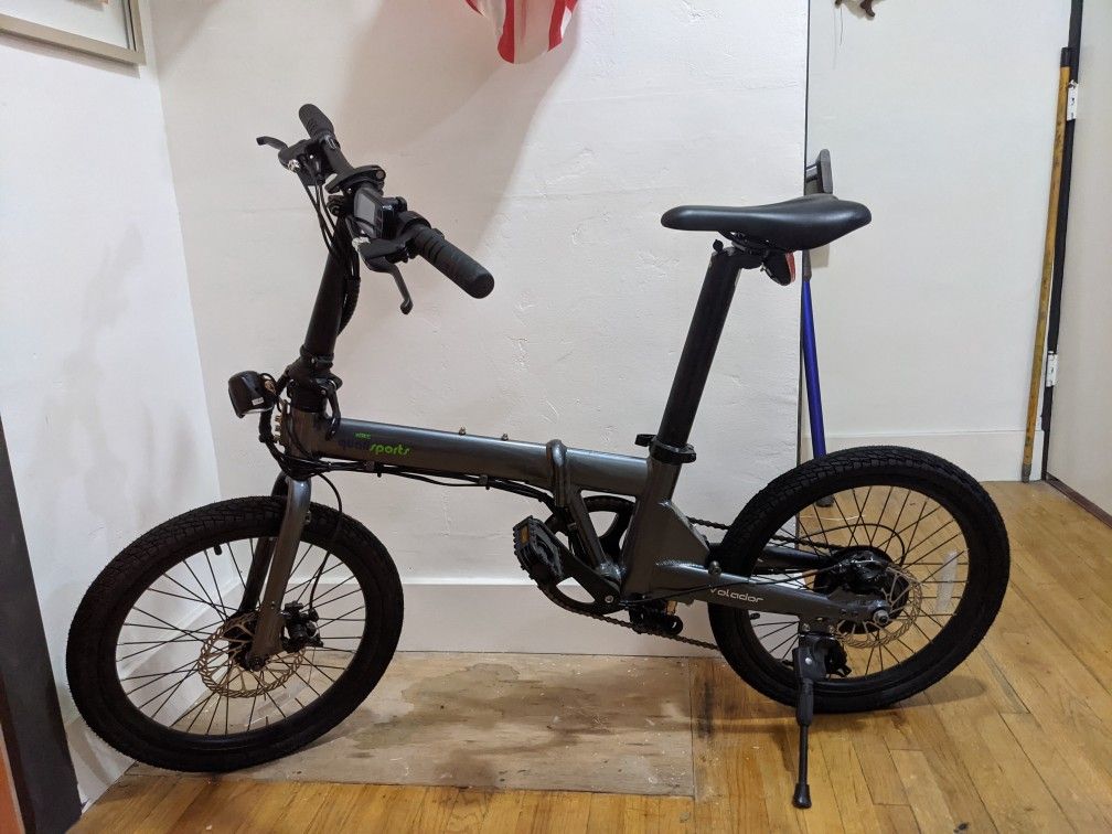 Qualisports folding electric bike