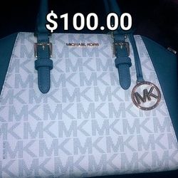 Baby blue best sale mk purse