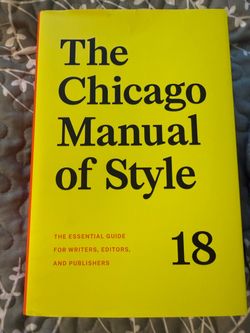 The Chicago Manual of style 18