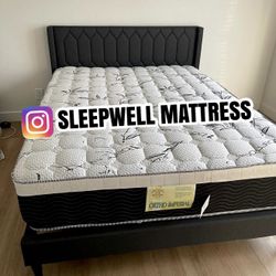 New Queen Bed Frame With Mattress 