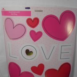 Celebrate Valentine's Day Foil Cling