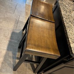 Wood stools (2)