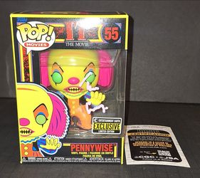🔥 Tim Curry Signed Autographed Funko Blacklight Pennywise IT JSA COA 🔥