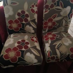 Avington Red Floral Dining Chair