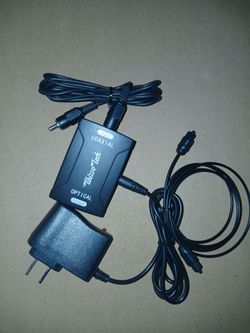 Digital Optical Coaxial Toslink to Analog RCA Audio Converter