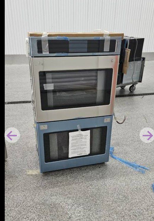 Brand New Ge Cafe Stainless Steel Double Wall Oven 