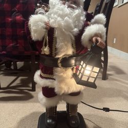 Vintage 30” Animated Santa 
