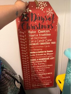 25 Days of Christmas Sign