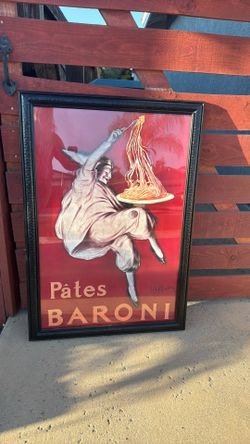 Pates Baroni painting - framed