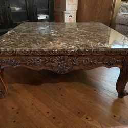 Coffee table marble top