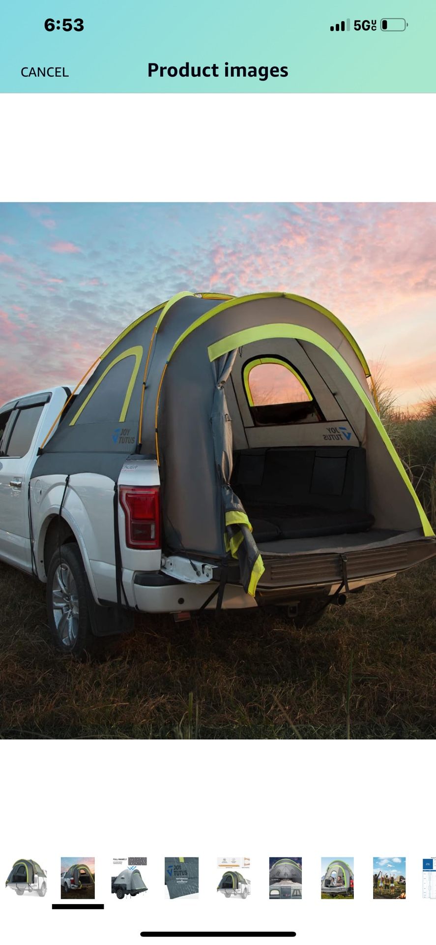 JOYTUTUS TRUCK BED TENT 8ft