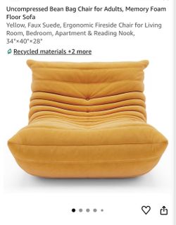 Used, but Comfy, Yellow Statement Sofa Chair!