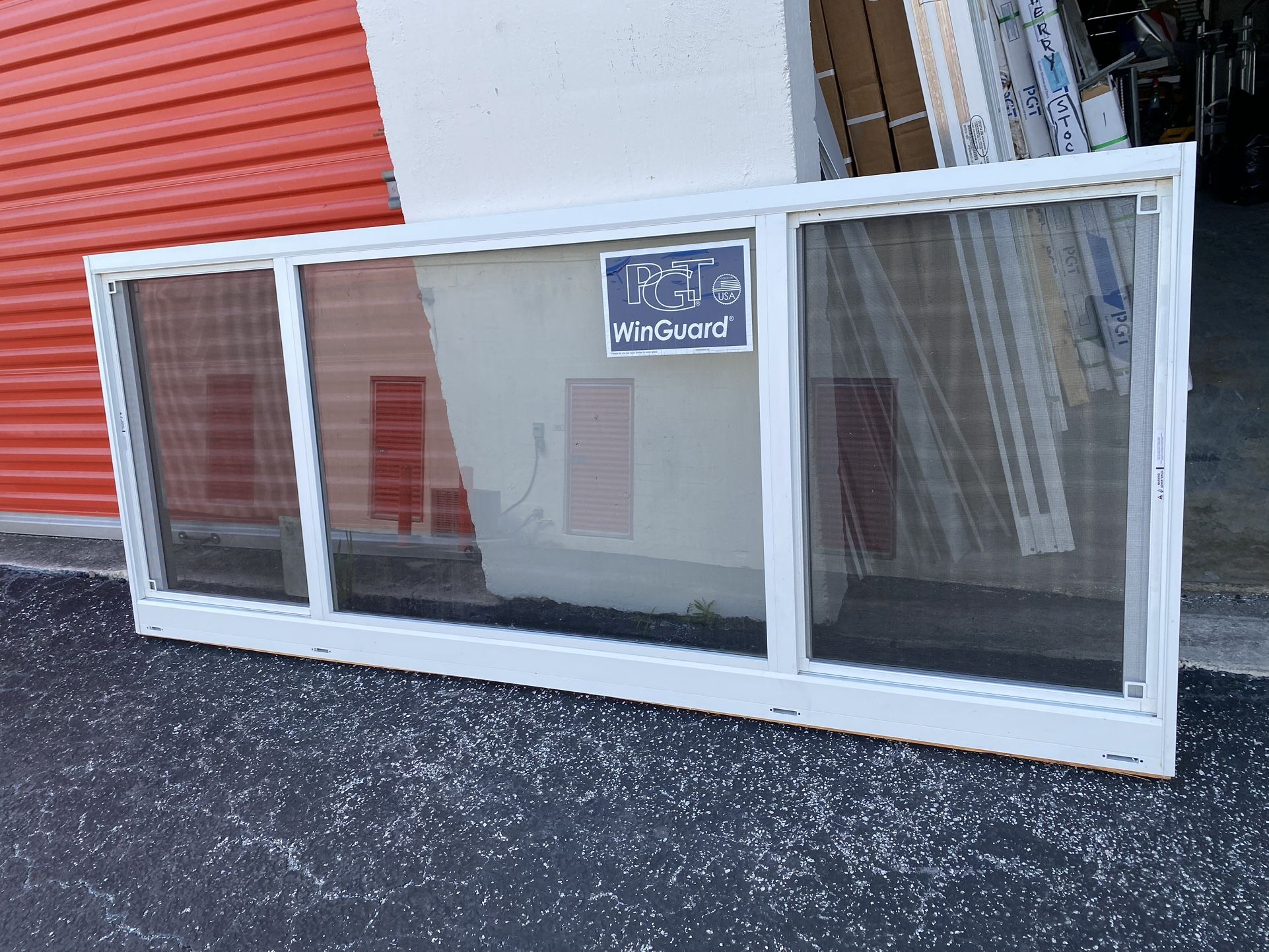 PGT 96x39 XOX LARGE IMPACT HORIZONTAL SLIDER WINDOW