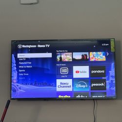Roku Tv 55 Inch (Must Come Pick Up ) Mount Included