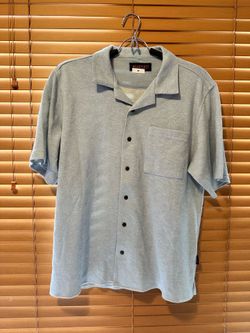 Wear first Gray Linen Blend Short Sleeves Shirt